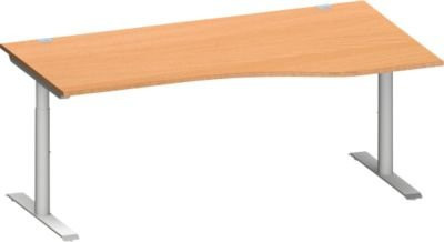 Schäfer Shop Genius Freiformschreibtisch MODENA FLEX, höhenverstellbar, Buche, Breite: 180 cm - Bild 1