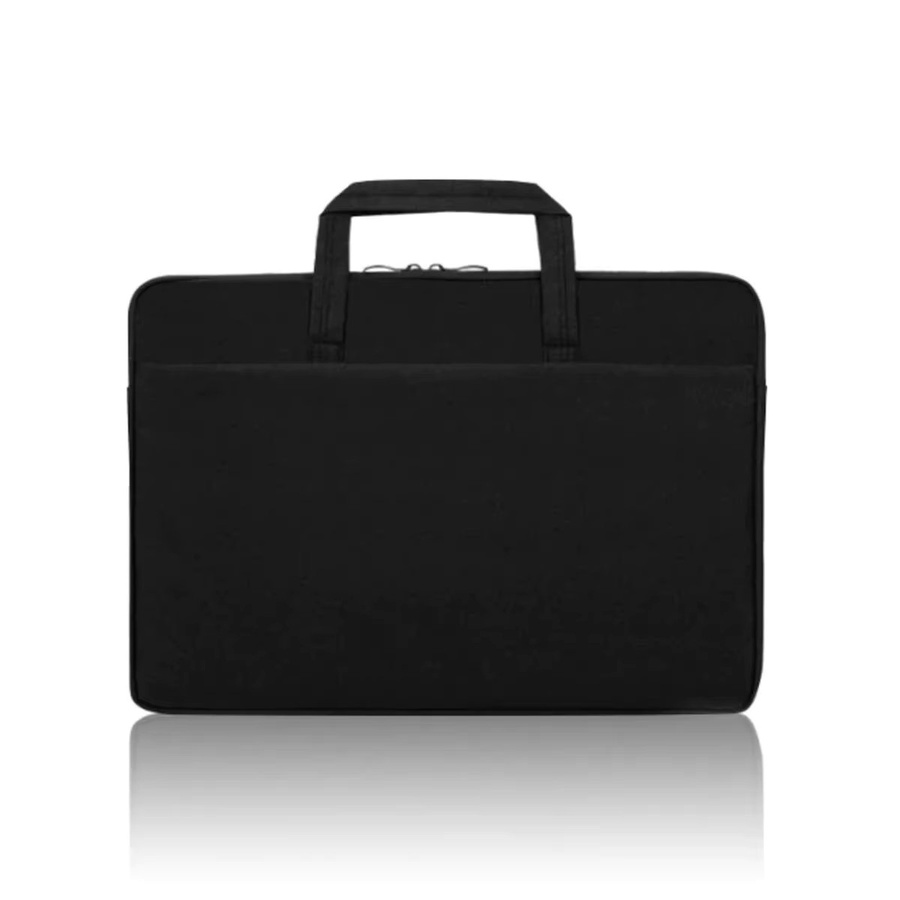 Laptop-Tragetasche mit wasserdichtem und stoßdämpfendem Samt-Innenfutter für MacBook Pro 13, 14, 15 Zoll in Schwarz und Grau - Bild 2