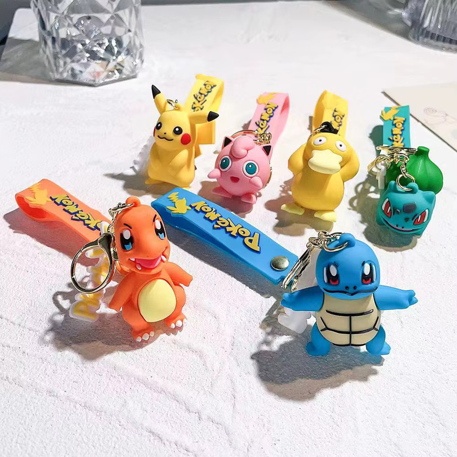Potdemiel Schlüsselanhänger Pokemon Pikachu Charizard, Unisex - Bild 1