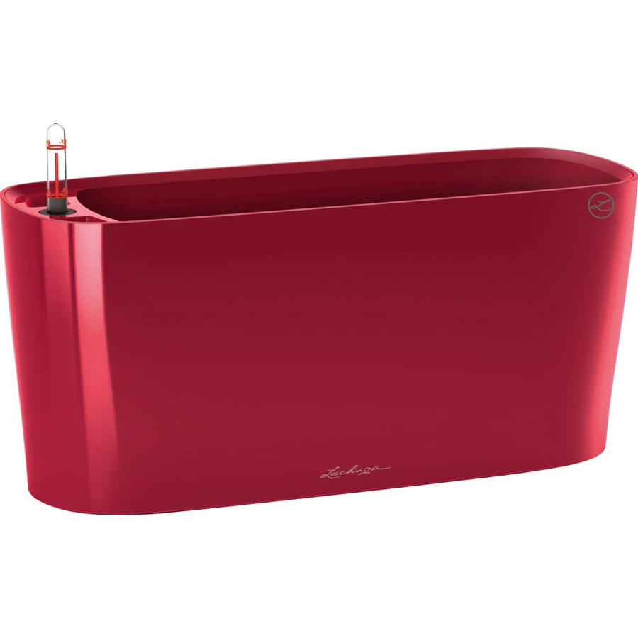Lechuza Pflanzgefäß Delta 20 Tabletop in Scarlet Rot Hochglanz, B/H: 40 x 15 cm - Bild 2