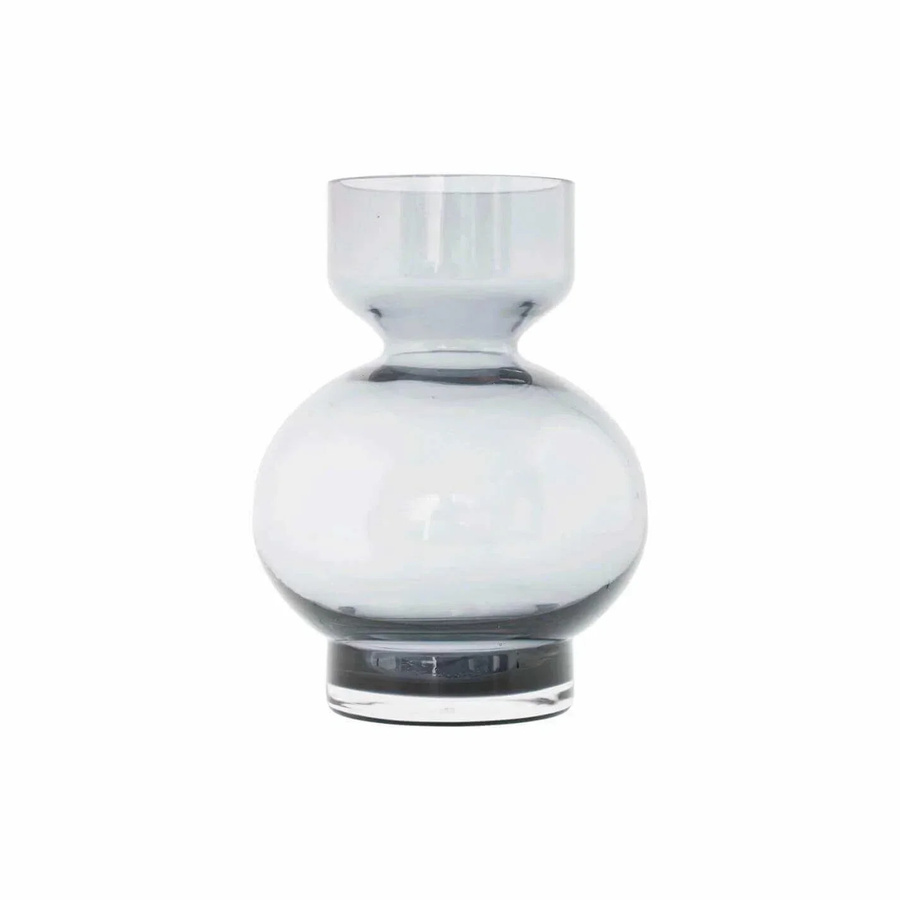House Doctor Vase Lowa aus Glas in Grau, Höhe: 16 cm - Bild 1