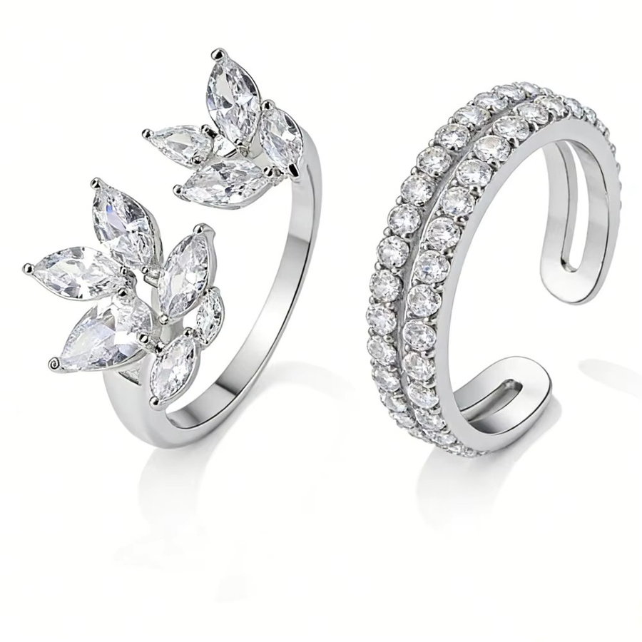 Rakol Ringset, Zirkonia, Silber, Damen - Bild 4