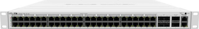 MikroTik CRS354-48P-4S+2Q+RM Switch L3 mit 48 x 10/100/1000 PoE+, 4 x 10 Gigabit SFP+ und 2 x 40 Gigabit QSFP+ in Silber - Bild 1