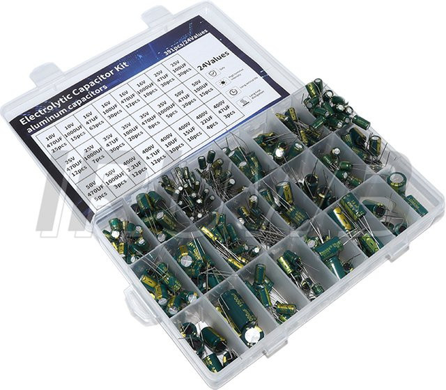 IRUWB Elektrolyt-Kondensator-Set Hochfrequenz-Sortiment mit verschiedenen Spannungen und Kapazitäten - Bild 1