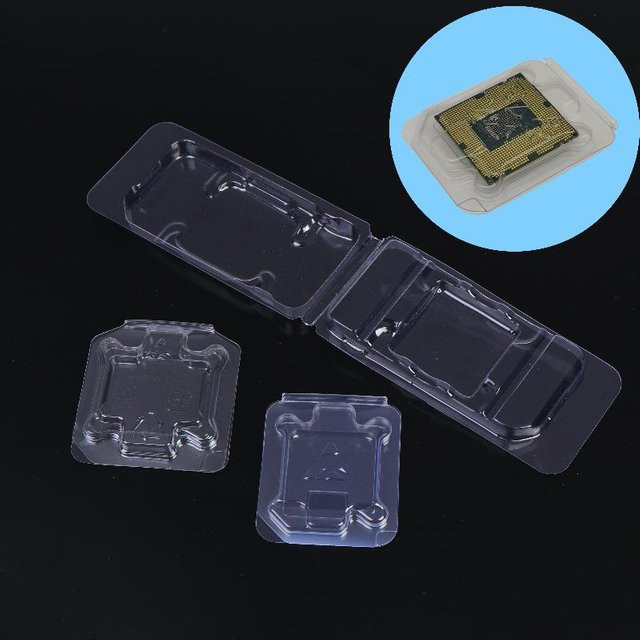 Intel CPU Clamshell Tray Box Case Holder Schutz für LGA1700 12. Generation, 775/115X/1200, transparent - Bild 1
