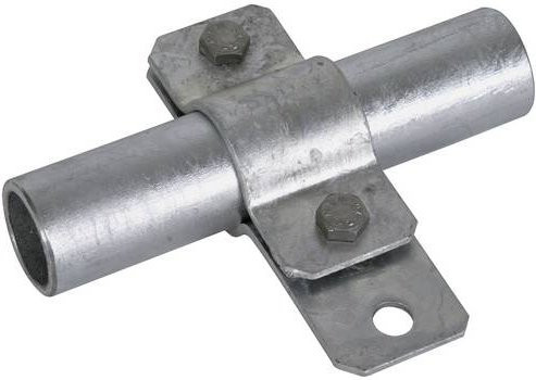 DEHN Erdungsrohrschelle 410034 ERS 27 AB11 verzinkter Stahl in Silber - Bild 1