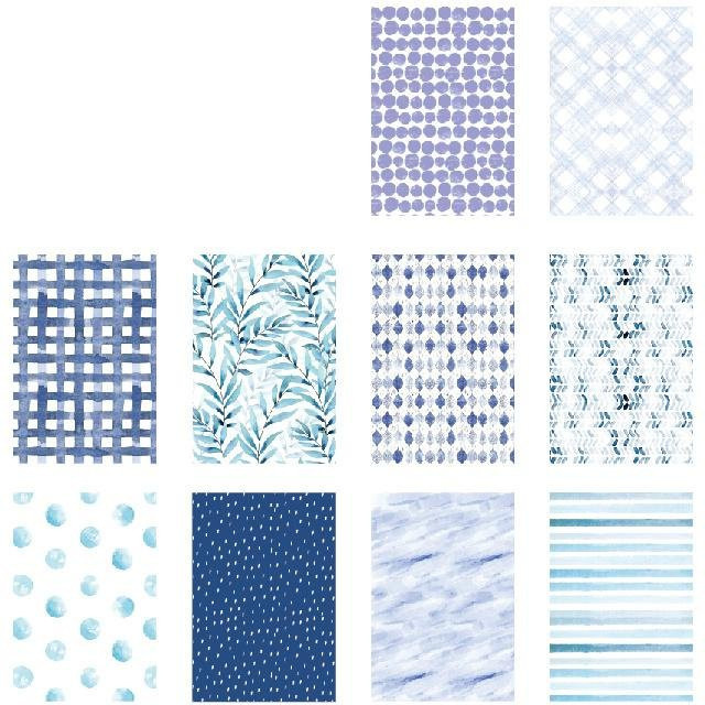 Sweetness Supply Koreanisches Retro Scrapbook Papier Serie mit Fantasy Thema in Weiß und Blau, 50 Blatt - Bild 1
