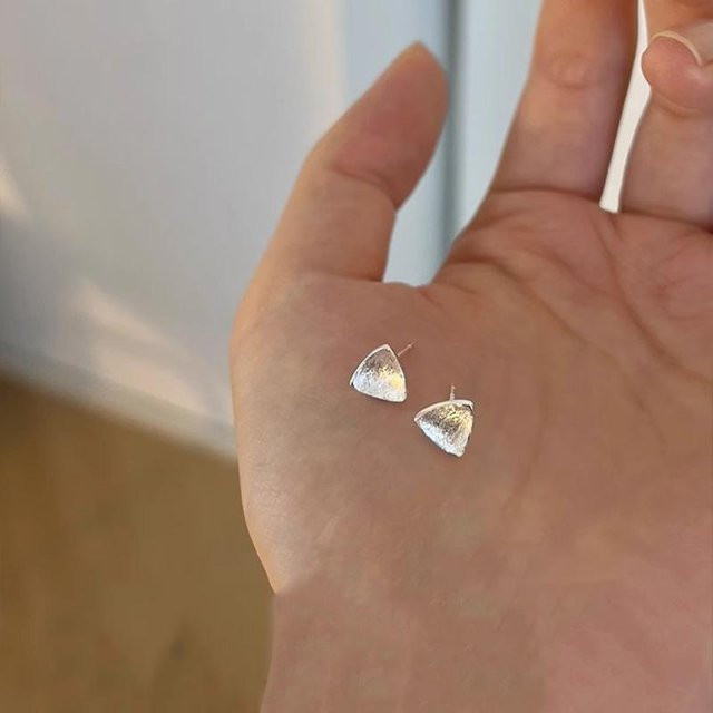 Lucky Star Jewelry Ohrstecker, Dreieckig, Silber, Damen - Bild 1