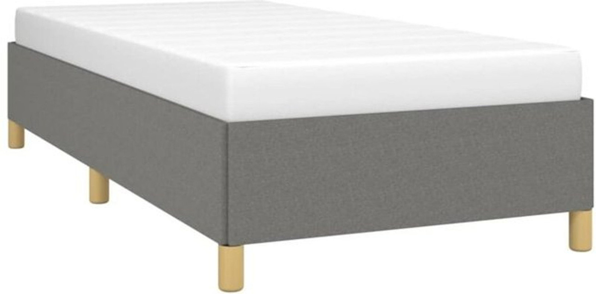 vidaxl Polsterbett Bettgestell ohne Matratze aus Stoff in Anthrazit B/T/H: 100 x 200 cm - Bild 1