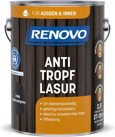RENOVO Lasur 7466 Anthrazitgrau 2,5 l - Bild 1