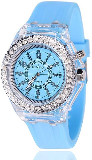 lijianzcx4 Armbanduhr, Quarz, Edelstahl, Blau, Diamant, Kristall, Unisex - Bild 1