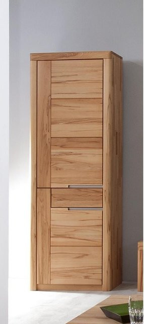 Solido Schrank aus massiver Kernbuche in Braun mit Türen und Schubladen sowie Soft-Close-Funktion - Bild 1