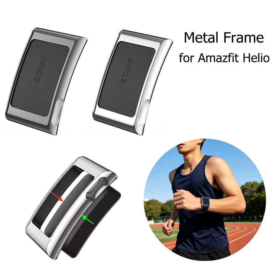 SZKOSTON Schutzhülle für Amazfit Helio, Edelstahl, Gold, Unisex - Bild 2