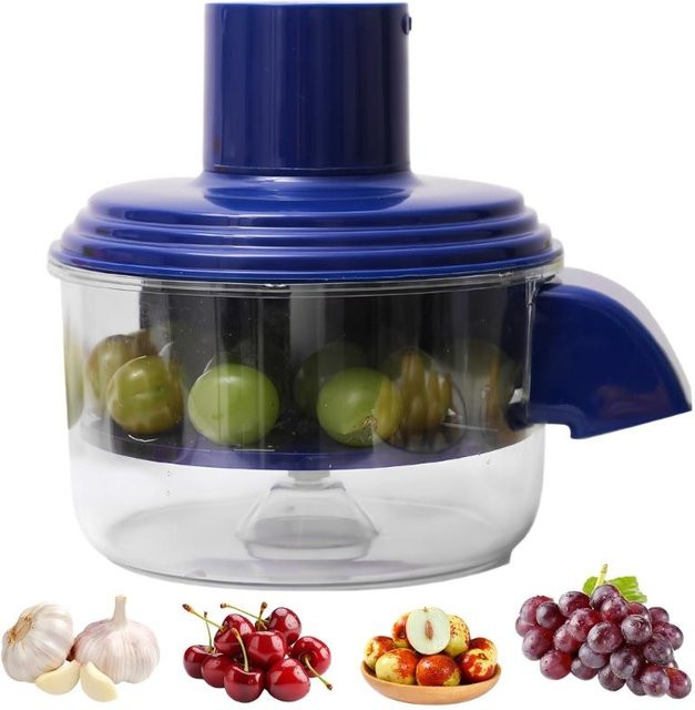 Automatische elektrische Obstschälmaschine mit Edelstahlklinge für Knoblauch und Gemüse in Schwarz - Bild 1