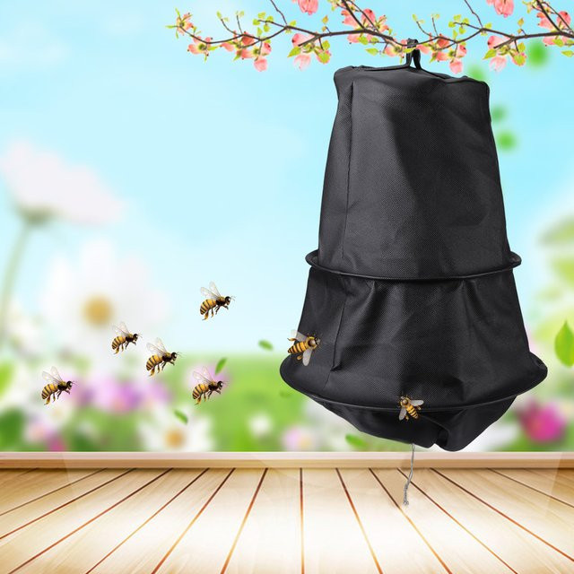 TOPINCN Bienenfang Schwarmfalle und Bienenkäfig in Schwarz für Imker - Bild 1