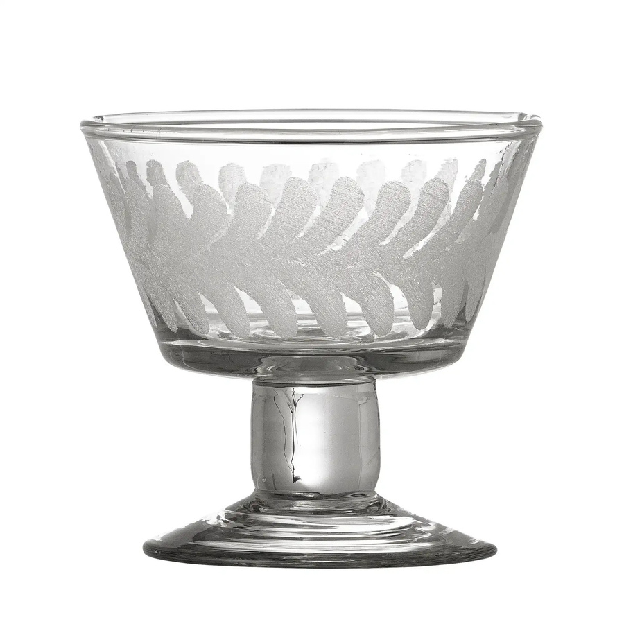 Bloomingville Schale Rika aus Glas in Transparent, Höhe: 8 cm - Bild 1