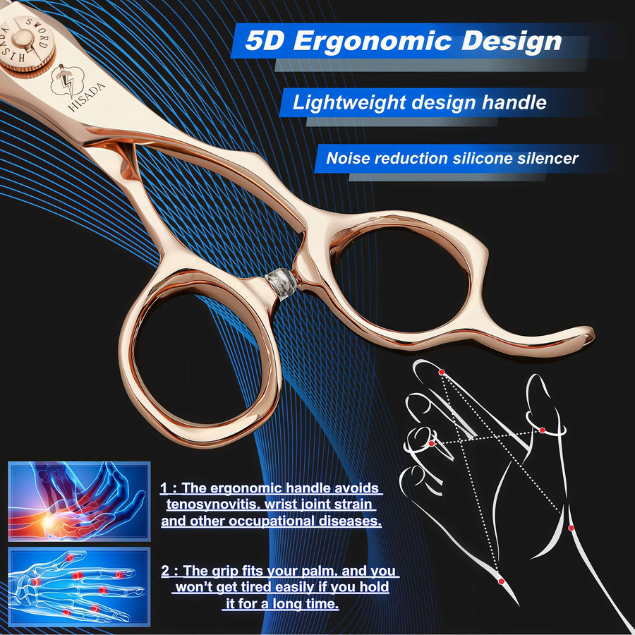 HISADA Friseurschere, VG10-Material, Unisex - Bild 5