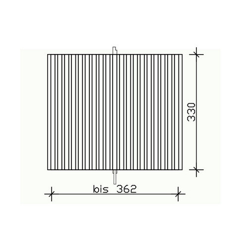 SKANHOLZ Carport-Rückwand aus Fichte in Anthrazit und Schwarz, B/H: 362 x 330 cm - Bild 2