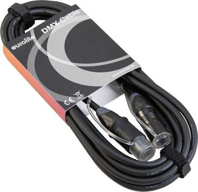 EUROLITE DMX Kabel EC-1 IP65 3pol Schwarz 5m - Bild 1
