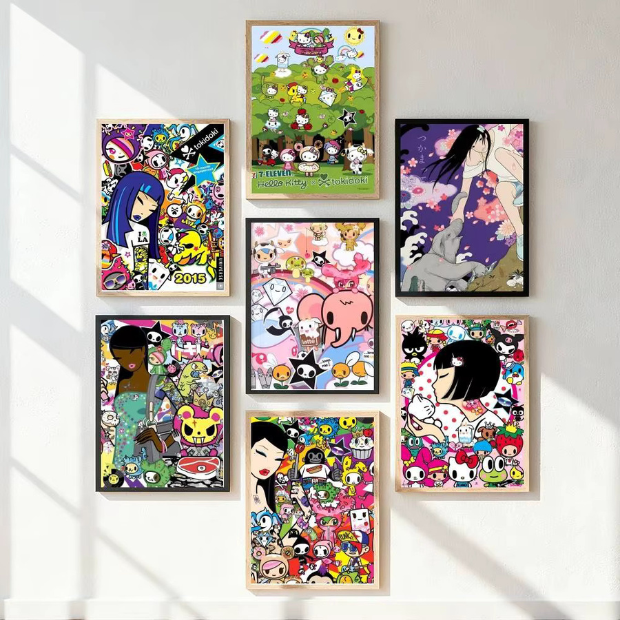 Kayou Tokidoki Poster Kunstdruck im Anime-Stil mit Tiermotiven, mehrfarbig, Papier - Bild 5