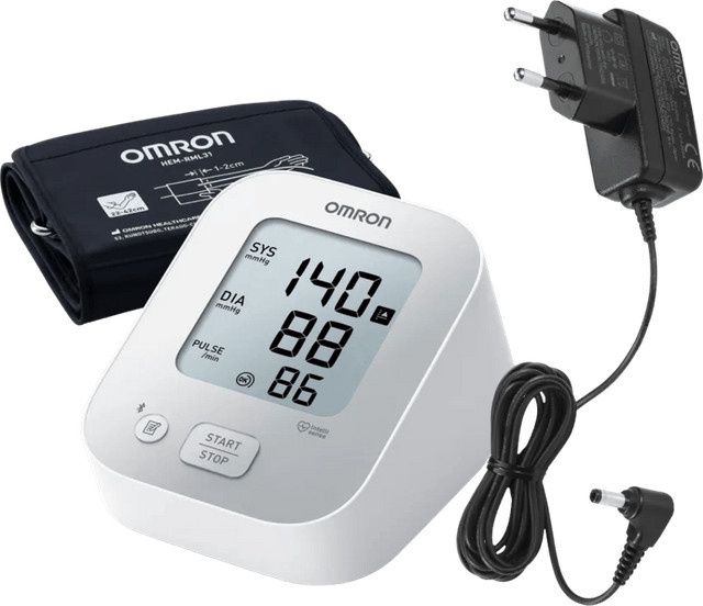 Omron X2+ Connect Blutdruckmessgerät in Weiß inklusive Netzteil - Bild 1