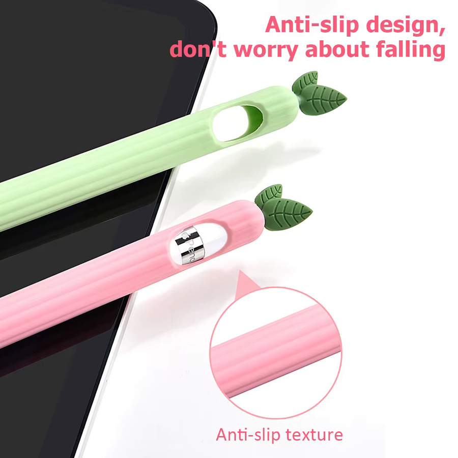 Silikon-Federmäppchen Süße Früchte für Apple Pencil 1. und 2. Generation, rote Schutzhülle für Tablet Touch Stylus - Bild 2