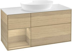 V&B Waschtischunterschrank Finion in Eiche, Breite: 120 cm, Tiefe: 50,1 cm, Höhe: 50,1 cm - Bild 1