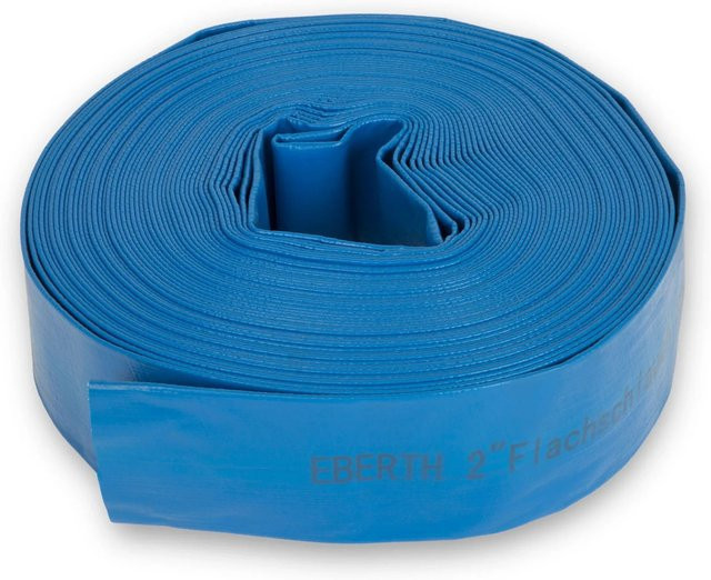 Eberth Flachschlauch Gartenschlauch in Blau, 2 Zoll, Länge: 30 m - Bild 1