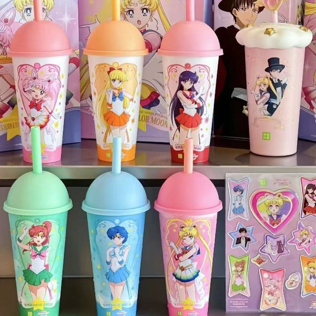 Bandai Sailor Moon Thermobecher mit Farbwechsel-Funktion in Multicolour - Bild 1