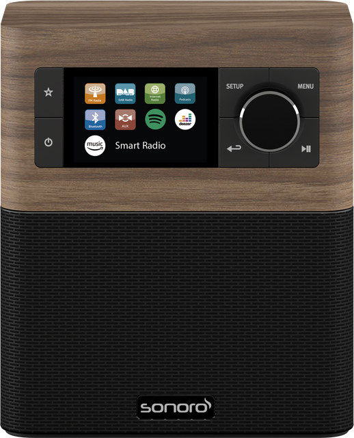 Sonoro STREAM Internetradio mit DAB+ in Walnuss und Schwarz - Bild 1