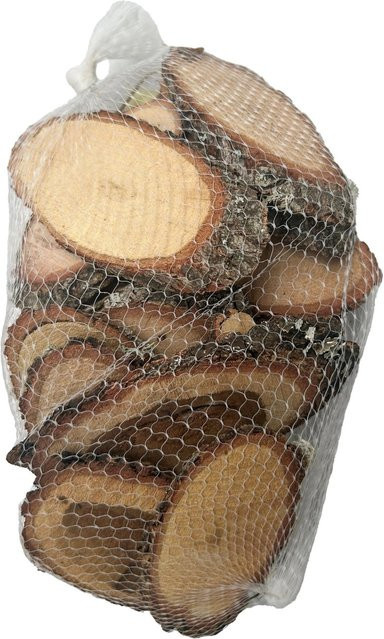 Mica Decorations Rustikale Holzscheiben Basteldekoration in Hellbraun, 900 g - Bild 1