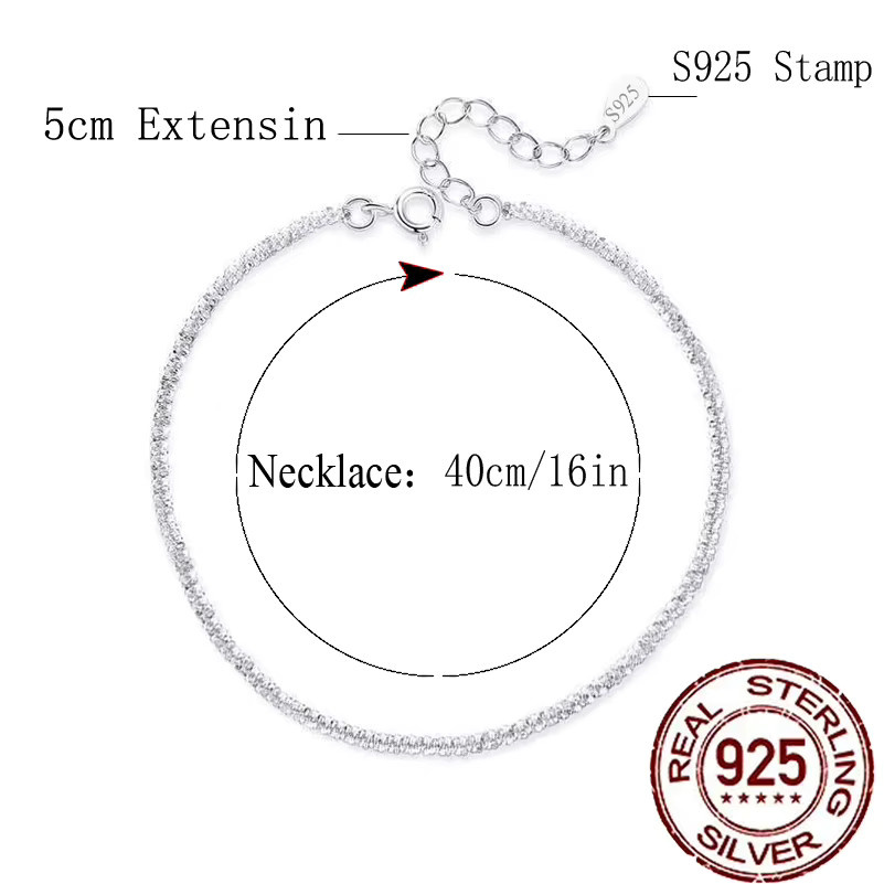 CWWZircons Halskette 925 Sterlingsilber, Zirkonia, Damen - Bild 5