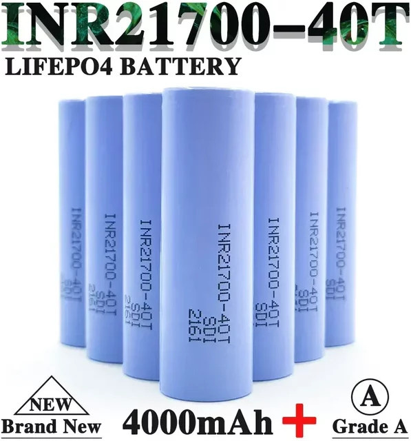 21700 Li-Ionen-Akku 4000 mAh 3,7 V mit 30 A 40T in Blau - Bild 1