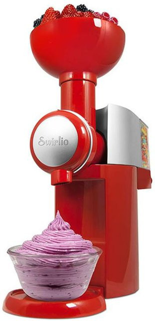 Swirlio Fruchteismaschine für Sorbet und Milchshakes, rot - Bild 1