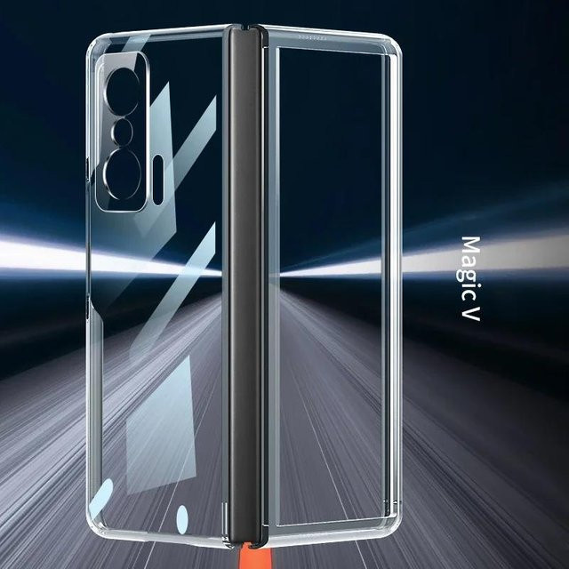 Honor Magic V2 5G Schutzhülle Transparent mit Vorder- und Rückseite Abdeckung - Bild 1