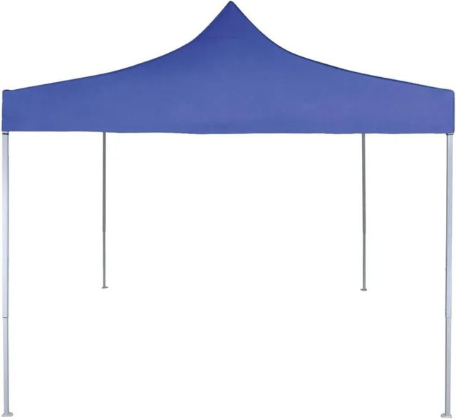 vidaXL Profi-Partyzelt faltbar aus Stahl in Blau, B/T: 2 x 2 m - Bild 1