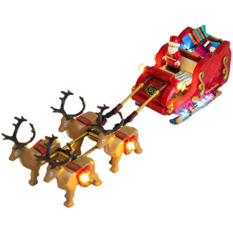 LED-Beleuchtungsset für LEGO Weihnachtsmann-Schlitten 40499 in Mehrfarbig - Bild 5
