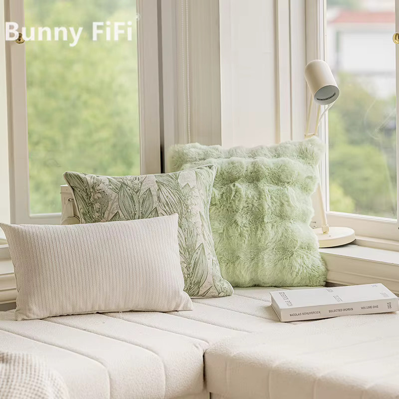 BUNNY FiFi Wurfkissen Square in Green - Bild 1
