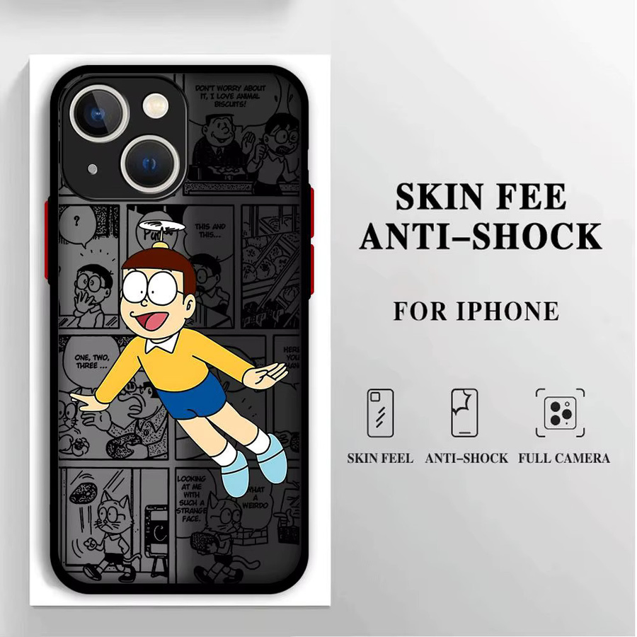 Anime Doraemon Handyhülle für Apple iPhone 15 14 13 12 11 Pro Max Plus Mini XR XS 8 7 6s SE in Multicolour - Bild 3