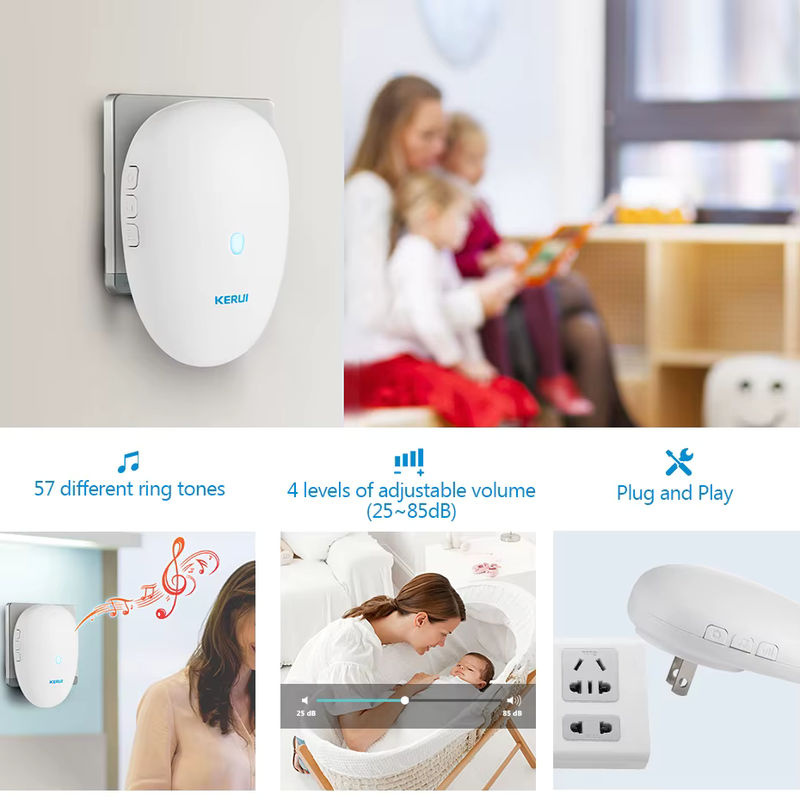 KERUI Smart Home Einfahrt Alarm System mit wasserdichtem Bewegungsmelder in Weiß - Bild 5