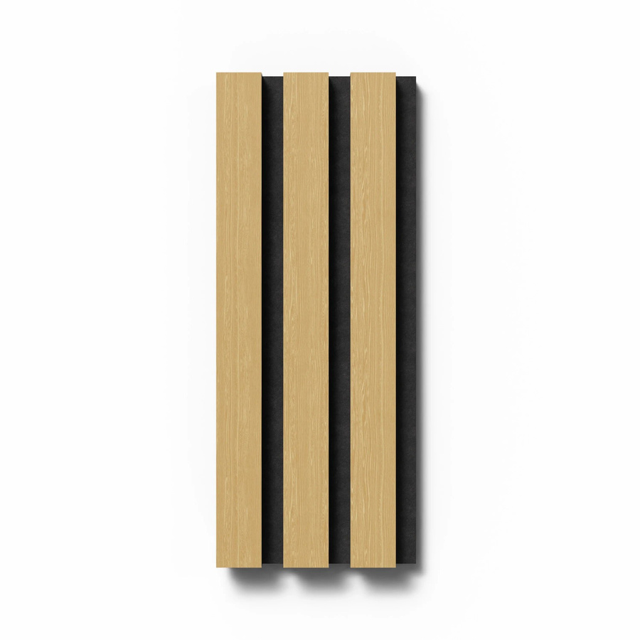 Denpanels Akustikpaneel Muster Eiche Geölt in Weiß und Schwarz aus MDF und Filz im skandinavischen Stil B: 29,5 cm, H: 15 cm - Bild 2