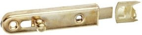 GAH Alberts Möbelriegel gerade mit Knopfgriff, vernickelt, Silber, Breite: 16 mm, Länge: 70 mm - Bild 1