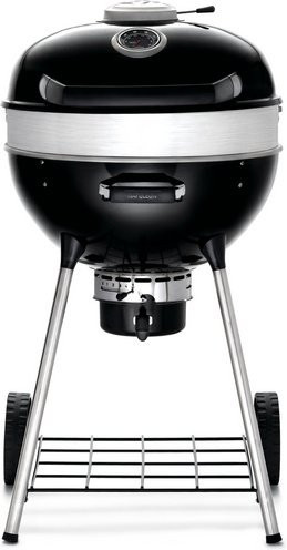 Napoleon PRO Kugelgrill Holzkohlegrill mit Thermometer und Rädern in Schwarz - Bild 1