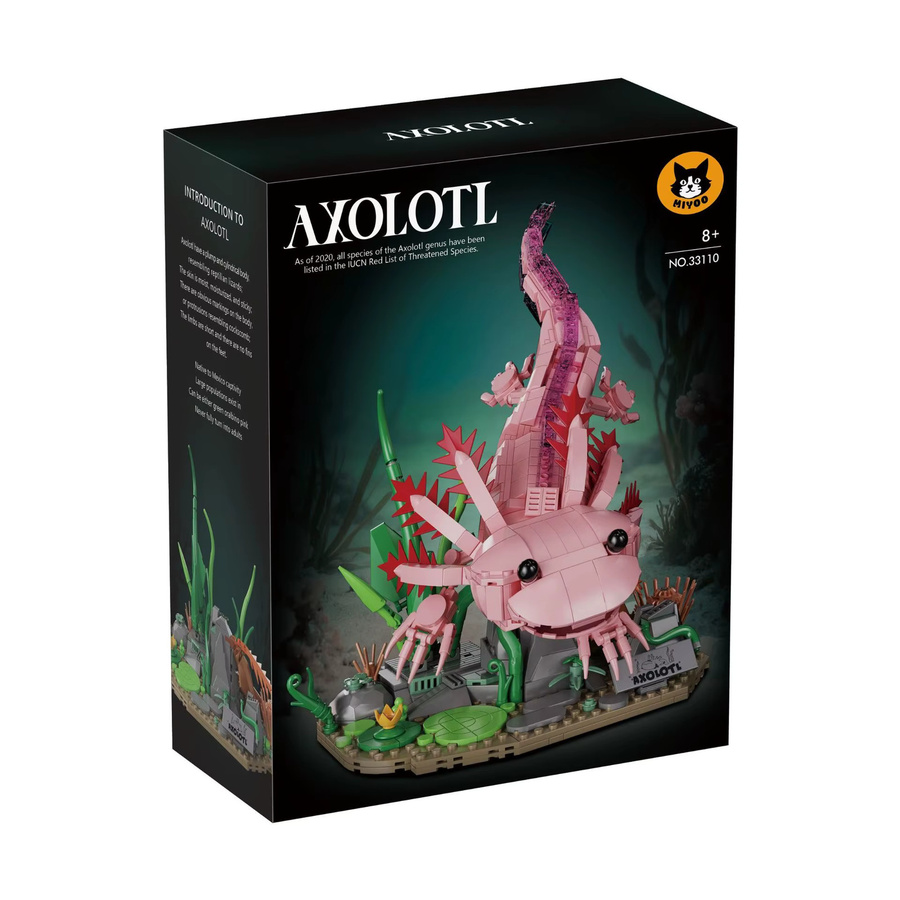 stemedu Aquatisches Amphibien-Axolotl-Modell, Baustein-Set, 998 Teile, ab 8 Jahren - Bild 4