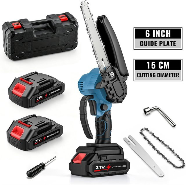 Makita 6-Zoll bürstenlose Akku-Kettensäge für 18V Akkus in Blau - Bild 1
