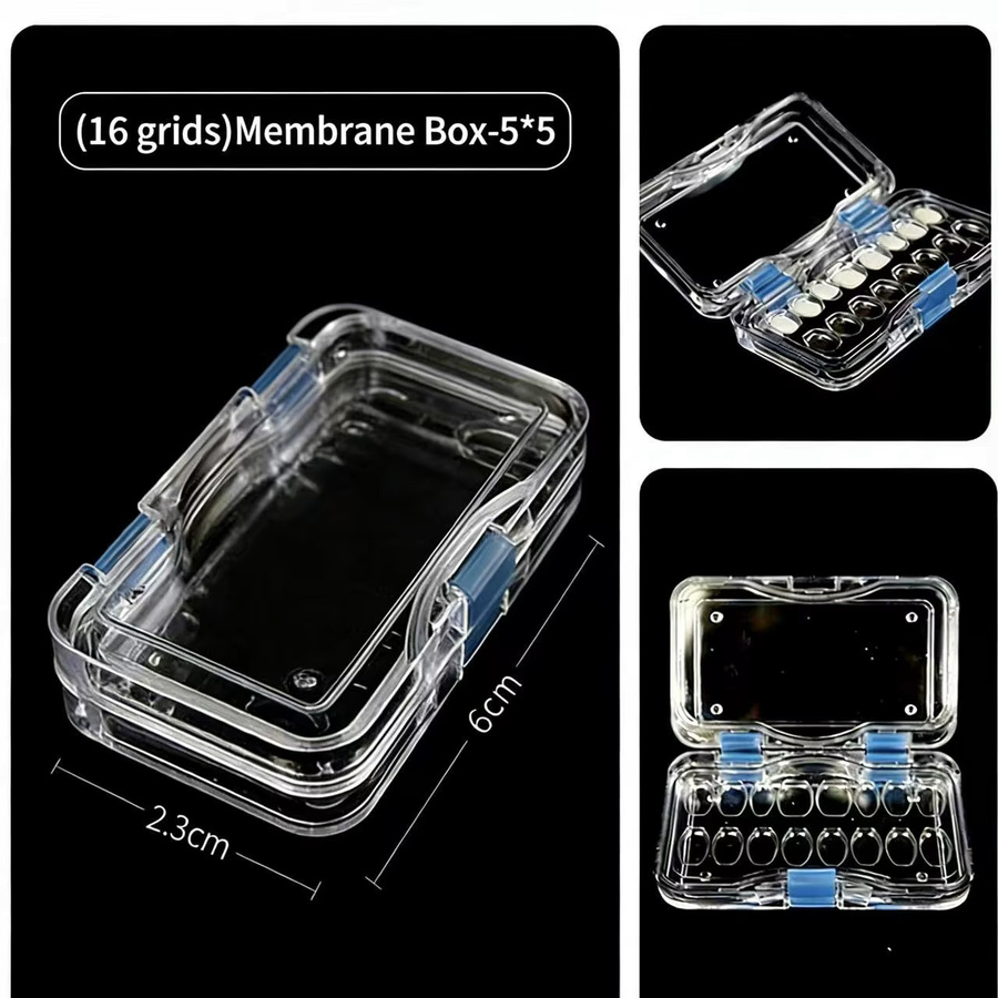 JNSUR Dental Clear Membrane Box, Transparente Aufbewahrungsbox für Zahnprothesen - Bild 3