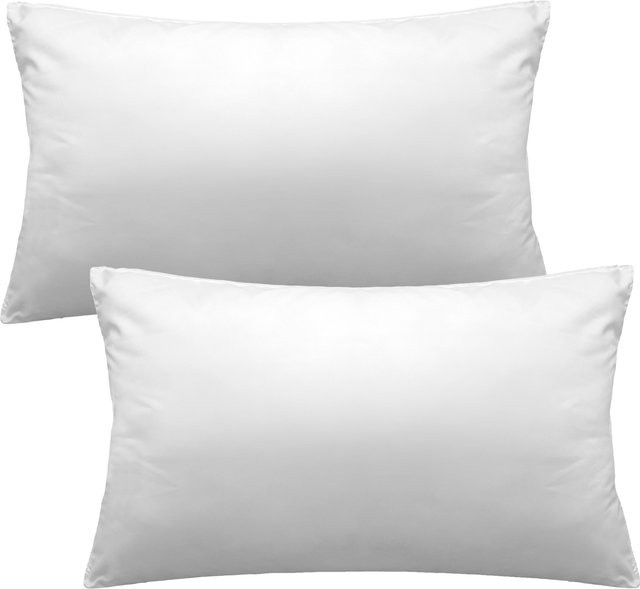 JOHN COTTON Kopfkissen Super Soft Doppelpack aus Microfaser, Weiß, B: 80 cm, H: 40 cm - Bild 1