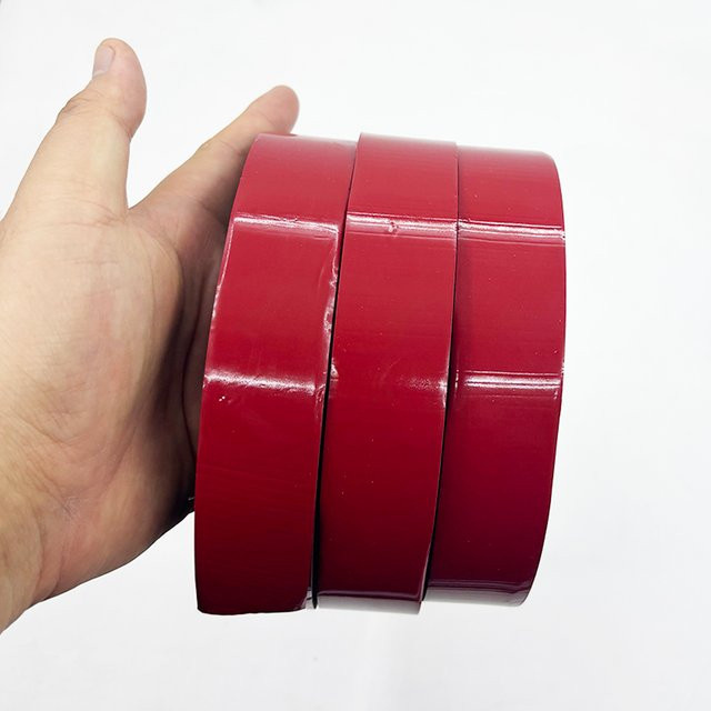 Starkes doppelseitiges Schaumklebeband wasserdicht mit rotem Liner, Länge: 10 m - Bild 1