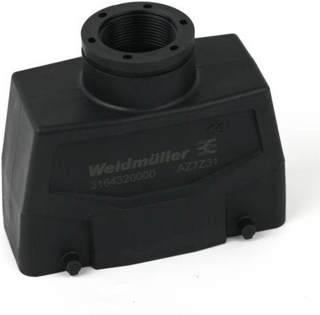 Weidmüller Steckergehäuse HDC 64D TOBU 1M32 BP in Schwarz - Bild 1
