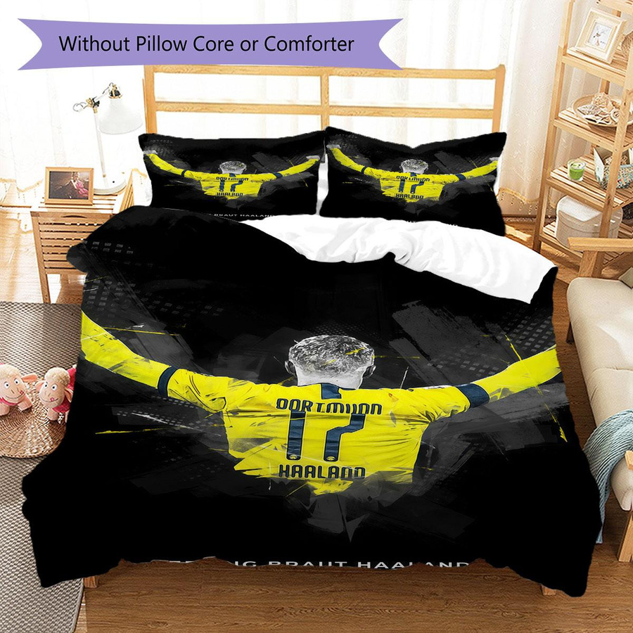 Haaland Bettwäsche Set mit grafischem Design, Mehrfarbig, aus Polyester, B/H: 135 x 200 cm - Bild 3